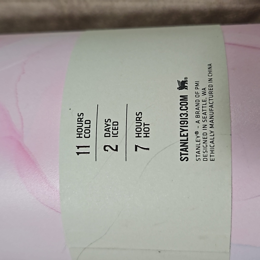 Stanley 40 oz Stainless Steel H2.0 flows tates Quencher Tumbler Watercolor Tulle - Picture 7 of 9